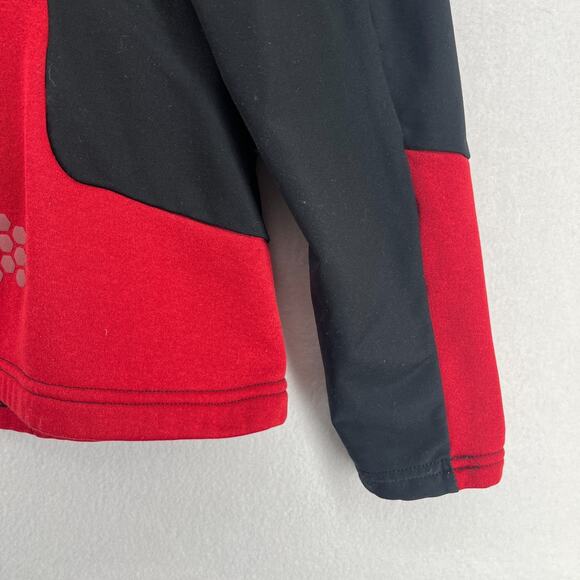 MOUNTAIN HARDWEAR Jacket Mens M Fleece Full Zip Hoodie Thumbholes Red - Picture 10 of 15